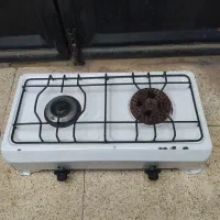 گاز دوشعله رومیزی  در حد نو