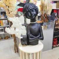مجسمه دکوراتیو دختر گلدانی فایبرگلاس|مجسمه، تندیس، ماکت|قم, هفت تیر|دیوار