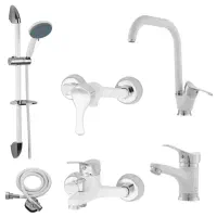 شیرآلات با کیفیت اهرمی(سفید - کروم)