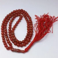 تسبیح عقیق سرخ طبیعی ۱۰۱ دانه نمره ۸