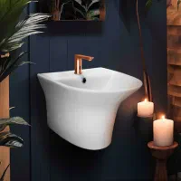 روشویی نیم پایه چینی دیواری