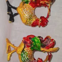 مجسمه خروس فلزی (طرح برنز)