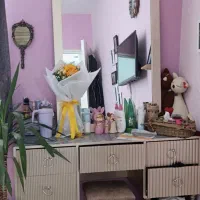 تخت۱۲۰ در دو متر با میز آرایش بدونِ تُشَک