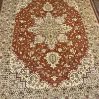 فرش ۳ متری هریس تبریز کرک و ابریشم