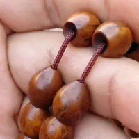 تسبیح کشکول ۳۳ دانه تراش دست عتیقه