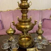 سماور برنجی ذغالی