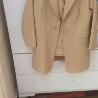 کت شلوار کرم استخوانی