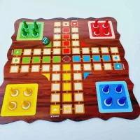 بازی منچ و مارپله سایز بزرگ آکبند .ام دی اف