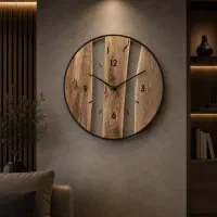 ساعت دیواری روستیک دکوراتیو و خاص ،دست‌ساز