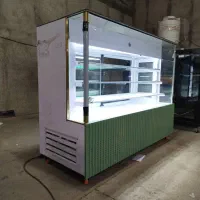 یخچالویترین قنادی نانوشیرینی فانتزی آکواریومی مکعب