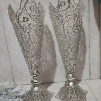 گلدان ملیله ۳۰سانت و شکلات خوری رنگ ثابت