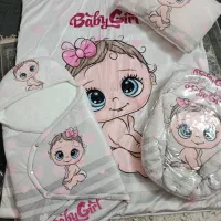 سرویس خواب نوزاد تشک و قنداق فرنگی آغوشی