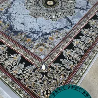 فرش//لوتوس یاسی*|فرش|کرمان, |دیوار