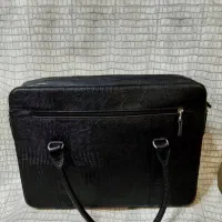 کیف لپ تاپ چرم گاوی دست‌دوز نِهی|کیف، کفش، کمربند|گرگان, |دیوار