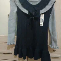 پیراهن بافت دخترانه ۲ تیکه|کفش و لباس بچه|اراک, |دیوار