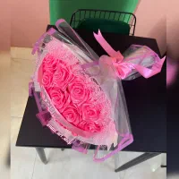 دسته گل جاودان (گل ربانی)باکس گل،بوکت پروانه ای