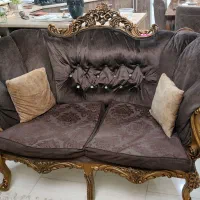 مبل سلطنتی ۷ نفره با میز مبلی و دو میز عسلی|مبلمان خانگی و میز عسلی|رشت, صفاری|دیوار