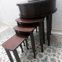 میز گرد همراه سه تا عسلی|مبلمان خانگی و میز عسلی|گرگان, |دیوار