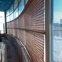 هایپر دیزاین سرتاسری با پرده حصیری بامبو درجه یک