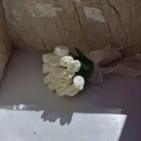دسته گل عروس،گل لاله لمسی دسته گل عقد|گل مصنوعی|مراغه, |دیوار