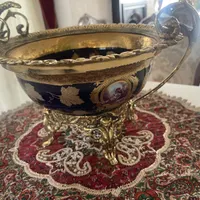 میوه خوری برنز و چینی|ظروف سرو و پذیرایی|تهران, هروی|دیوار