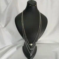 گردنبند مجلسی چند لاین رنگ‌ثابت