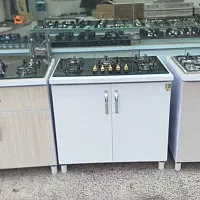 اجاق گاز صفحه‌ای شیشه استیل  کابینت ۲۳۴