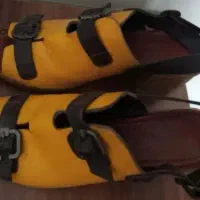 کفش پاشنه چوبی چرم