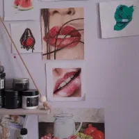 سفارش  طراحی چهره سیاهقلم نقاشی روی سفال|تابلو، نقاشی، عکس|مشهد, امیر|دیوار