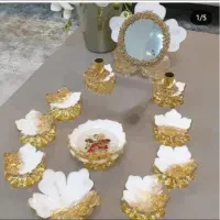 هفت سبن رزین کرم طلایی بدون طرف ماهی