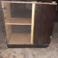 قفس دوطبقه چوبی