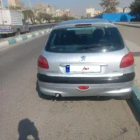 پژو۲۰۶نقره‌ای‌‌‌قابل‌معاوضه|خودرو سواری و وانت|تهران, شهرک طالقانی|دیوار