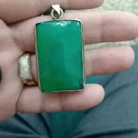 گردنبند پلاک عقیق سبز