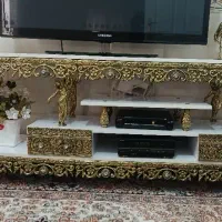 میز تلویزیون و بوفه برنجی