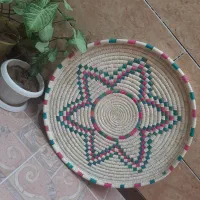 دو عدد تویزه تازه بافتش تموم شده با برگ نخل|صنایع دستی و سایر لوازم تزئینی|دهدشت, |دیوار