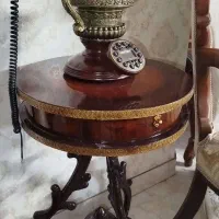 میز عسلی چوب راش با طراحی منبت طلایی|مبلمان خانگی و میز عسلی|تهران, بروجردی|دیوار