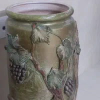 گلدان گلی استوانه ای|صنایع دستی و سایر لوازم تزئینی|قم, باجک دو|دیوار