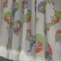 پرده اتاق کودک به همراه چوب پرده کامل