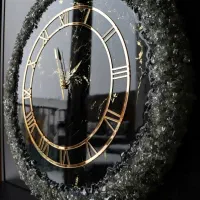 ساعت دیواری طوسی رنگ|ساعت دیواری و تزئینی|کرج, عظیمیه|دیوار