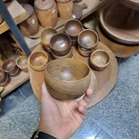 پیاله پیش دستی چوبی|ظروف سرو و پذیرایی|فردیس, قریشی|دیوار