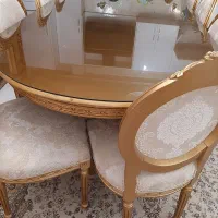 مبلمان و میز ناهار خوری همراه با صندلی و بوفه