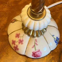 چراغ جفت، تلفیق برنز و چینی|چراغ خواب و آباژور|تبریز, |دیوار