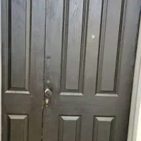 دو لنگه درب آپارتمانی چوبی