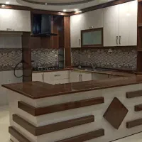 کابینت ام دی اف،دکور،سینک ظرفشویی،هود، گاز درحد نو