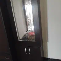 کمد دیواری تک در کشویی با اینه