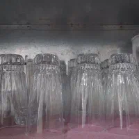 ۱۲ لیوان شیشه ای نو نو بدون استفاده