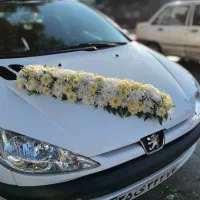 ماشین عروس دسته گل عروس