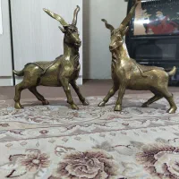 مجسمه های برنز (گرگ،بز )