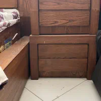 سرویس خواب دو نفره و پاتختی و میز ارایش|تخت و سرویس خواب|تهران, شهرک نفت|دیوار