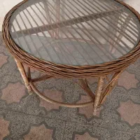 میز گرد باغ حیاط ویلا تراس